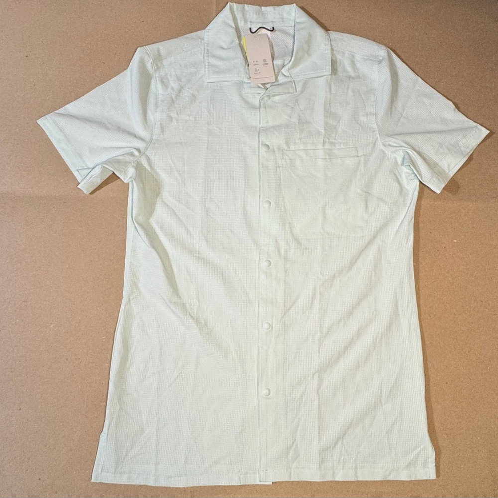 Men's Everyday Woven Shirt - All In Motion Harmony Blue Small 02937